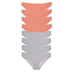 Royaleks 8 Adet Pudra Gri Süper Eko Set Likralı Kadın Slip Külot