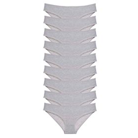 Royaleks 9 Adet Gri Süper Eko Set Likralı Kadın Slip Külot