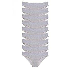 Royaleks 9 Adet Gri Süper Eko Set Likralı Kadın Slip Külot