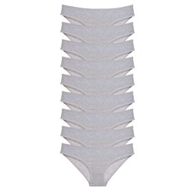 Royaleks 9 Adet Gri Süper Eko Set Likralı Kadın Slip Külot