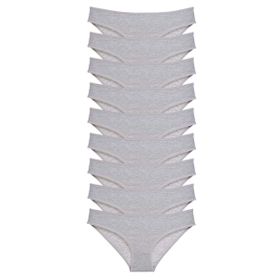 Royaleks 9 Adet Gri Süper Eko Set Likralı Kadın Slip Külot