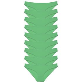Royaleks 9 Adet Yeşil Süper Eko Set Likralı Kadın Slip Külot