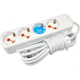 Royaleks AST403 4'lü 3 mt Topraklı Grup Priz