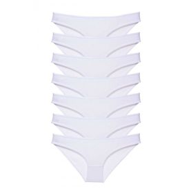 Royaleks Beyaz 7 Adet Süper Eko Set Likralı Kadın Slip Külot