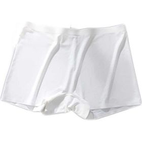 Royaleks Beyaz Kadın Dikişsiz Görünmez İz Yapmaz Mini Şort Boxer