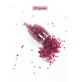 Royaleks BNC005 11/0 2 mm 20 gr Mor Dökme Cam Kum Boncuk
