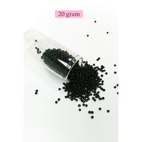Royaleks BNC010 11/0 2 mm 20 gr Siyah Dökme Cam Kum Boncuk
