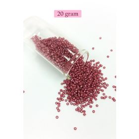 Royaleks BNC011 11/0 2 mm 20 gr Koyu Pembe Dökme Cam Kum Boncuk