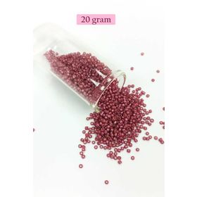 Royaleks BNC011 11/0 2 mm 20 gr Koyu Pembe Dökme Cam Kum Boncuk
