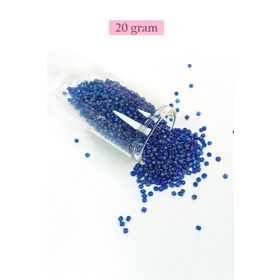 Royaleks BNC017 11/0 2 mm 20 gr Koyu Mavi Dökme Cam Kum Boncuk