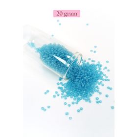 Royaleks BNC023 11/0 2 mm 20 gr Şeffaf Camgöbeği Dökme Cam Kum Boncuk