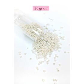Royaleks BNC030 11/0 2 mm 20 gr Parlak Beyaz Dökme Cam Kum Boncuk