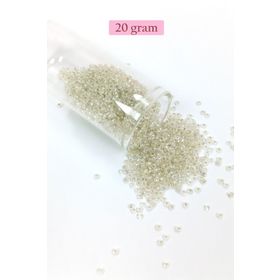 Royaleks BNC034 11/0 2 mm 20 gr Şeffaf Dökme Cam Kum Boncuk