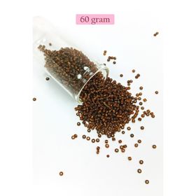 Royaleks BNC064 60 gr 11/0 2 mm Çok Koyu Turuncu Dökme Cam Kum Boncuk