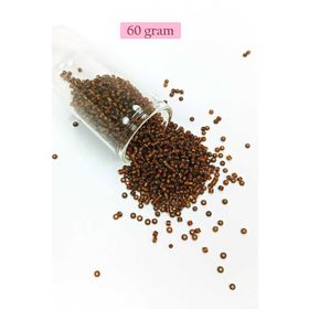 Royaleks BNC064 60 gr 11/0 2 mm Çok Koyu Turuncu Dökme Cam Kum Boncuk