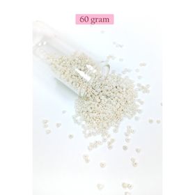 Royaleks BNC065 60 gr 11/0 2 mm Parlak Beyaz Dökme Cam Kum Boncuk