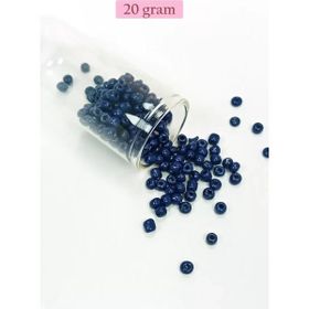 Royaleks BNC078 4 mm 20 gr Koyu Mavi Dökme Cam Büyük Boy 6/0 Kum Boncuk