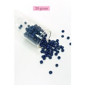 Royaleks BNC078 4 mm 20 gr Koyu Mavi Dökme Cam Büyük Boy 6/0 Kum Boncuk