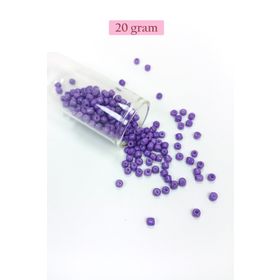 Royaleks BNC080 4 mm 20 gr Mor Dökme Cam Büyük Boy 6/0 Kum Boncuk