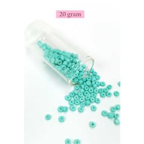 Royaleks BNC088 6/0 4 mm 20 gr Açık Yeşil Büyük Boy Dökme Cam Kum Boncuk
