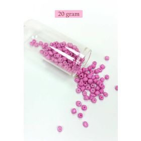 Royaleks BNC091 4 mm 20 gr Koyu Pembe Dökme Cam Büyük Boy 6/0 Kum Boncuk