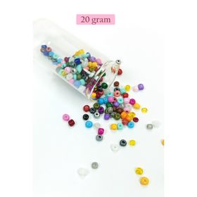 Royaleks BNC096 6/0 4 mm 20 gr Karışık Renkli Büyük Boy Dökme Cam Kum Boncuk