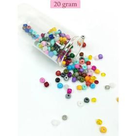 Royaleks BNC096 6/0 4 mm 20 gr Karışık Renkli Büyük Boy Dökme Cam Kum Boncuk