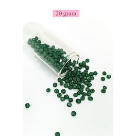 Royaleks BNC104 4 mm 20 gr Koyu Yeşil Dökme Cam Büyük Boy 6/0 Kum Boncuk