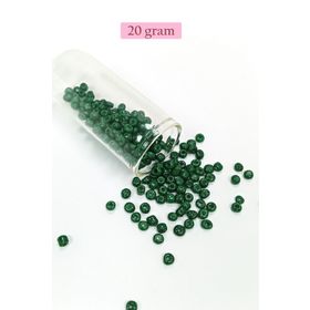 Royaleks BNC104 4 mm 20 gr Koyu Yeşil Dökme Cam Büyük Boy 6/0 Kum Boncuk