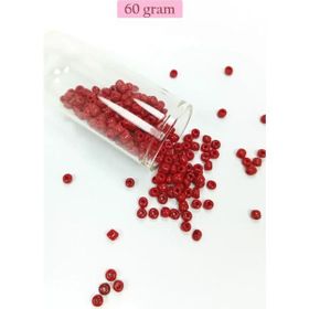 Royaleks BNC110 4 mm 60 gr Koyu Kırmızı Dökme Cam Büyük Boy 6/0 Kum Boncuk