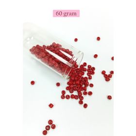 Royaleks BNC110 4 mm 60 gr Koyu Kırmızı Dökme Cam Büyük Boy 6/0 Kum Boncuk