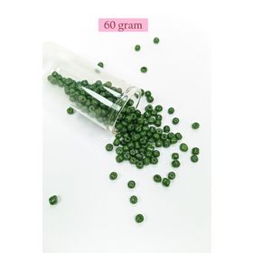Royaleks BNC112 4 mm 60 gr Koyu Yeşil Dökme Cam Büyük Boy 6/0 Kum Boncuk