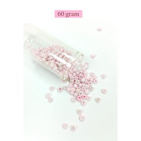 Royaleks BNC113 60 gr 6/0 4 mm Toz Pembe Büyük Boy Dökme Cam Kum Boncuk