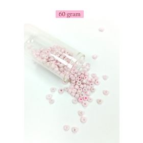 Royaleks BNC113 60 gr 6/0 4 mm Toz Pembe Büyük Boy Dökme Cam Kum Boncuk