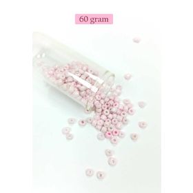 Royaleks BNC113 60 gr 6/0 4 mm Toz Pembe Büyük Boy Dökme Cam Kum Boncuk