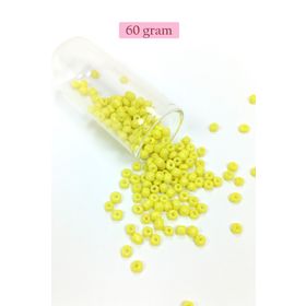 Royaleks BNC126 60 gr 6/0 4 mm Sarı Büyük Boy Dökme Cam Kum Boncuk