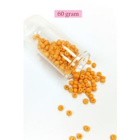 Royaleks BNC131 4 mm 60 gr Açık Turuncu Dökme Cam Büyük Boy 6/0 Kum Boncuk