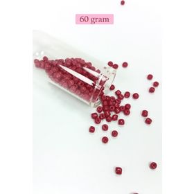 Royaleks BNC133 4 mm 60 gr Bordo Dökme Cam Büyük Boy 6/0 Kum Boncuk