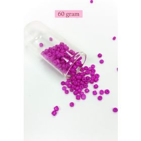 Royaleks BNC135 4 mm 60 gr Fuşya Dökme Cam Büyük Boy 6/0 Kum Boncuk