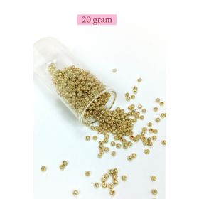Royaleks BNC144 8/0 3 mm 20 gr Altın Rengi Dökme Cam Kum Boncuk