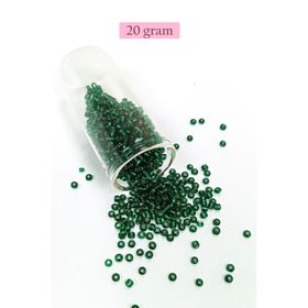 Royaleks BNC146 8/0 3 mm 20 gr Koyu Yeşil Dökme Cam Kum Boncuk