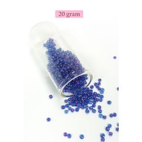 Royaleks BNC149 8/0 3 mm 20 gr Şeffaf Mavi Dökme Cam Kum Boncuk