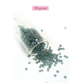 Royaleks BNC174 8/0 3 mm 20 gr Şeffaf Gri Dökme Cam Kum Boncuk