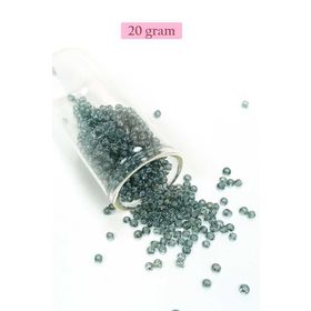 Royaleks BNC174 8/0 3 mm 20 gr Şeffaf Gri Dökme Cam Kum Boncuk