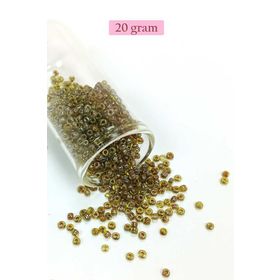 Royaleks BNC182 8/0 3 mm 20 gr Yeşil Siyah Dökme Cam Kum Boncuk