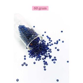 Royaleks BNC207 3 mm 60 gr Şeffaf Lacivert 8/0 Dökme Cam Kum Boncuk