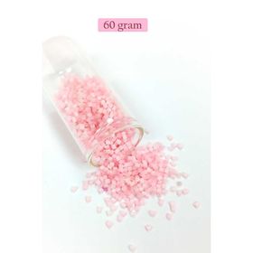 Royaleks BNC398 2 mm 60 gr Şeker Pembe Kesme Cam Boncuk