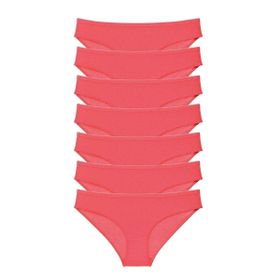 Royaleks Fuşya 7 Adet Süper Eko Set Likralı Kadın Slip Külot