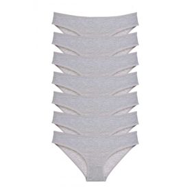 Royaleks Gri 7 Adet Süper Eko Set Likralı Kadın Slip Külot