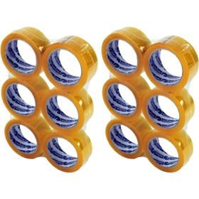 Royaleks Güçlü Yapışkan Yüzey 40 mm 100 m 12 Adet Şeffaf Koli Bandı